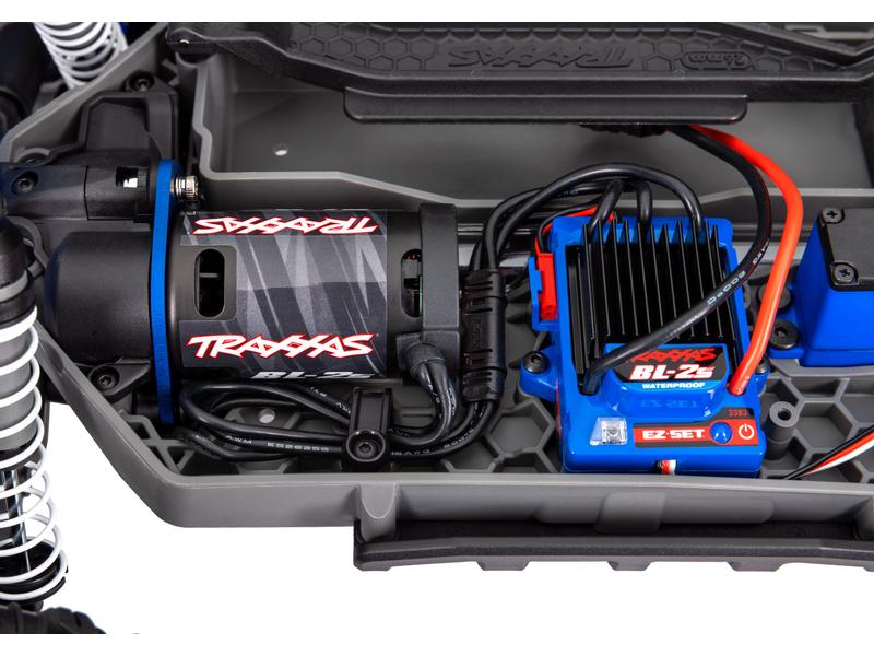 Traxxas Monster Truck Stampede 4x4 BL-2s Blau, ARTR, 1:10 Robuster 4WD Brushless Monstertruck