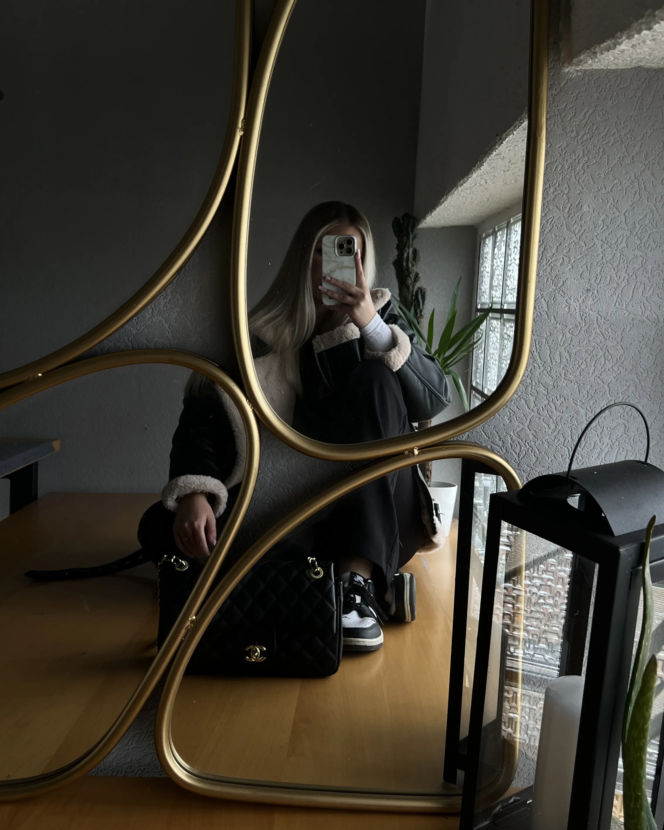 Wandspiegel DIANCEY 70 cm 100 cm Metaal Goud