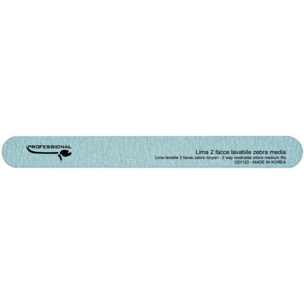 Lime double face lavable zebre - grains moyens 120/120
