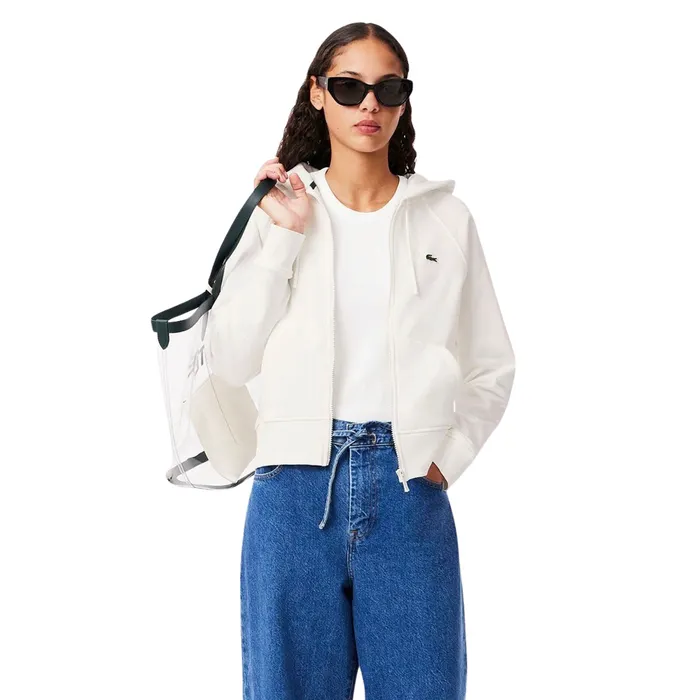 Lacoste Bio Cotton Fleece Hooded Vest Dames