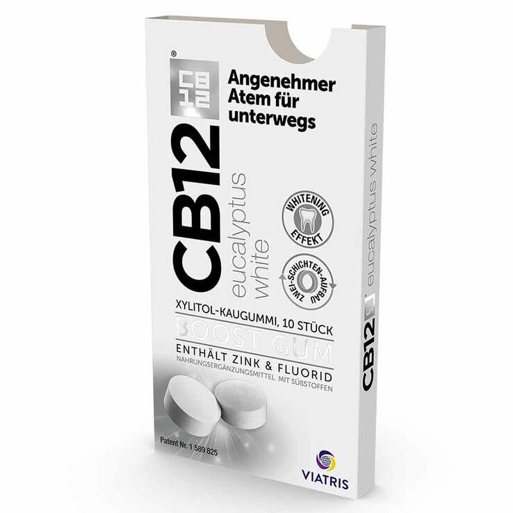 CB12 boost Eucalyptus white Kaugummi, 10 St