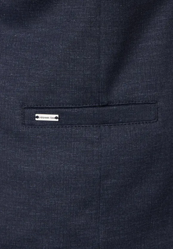 Blazer in Melangeoptik - deep blue