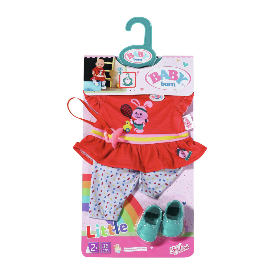 BABY born Little Sport Outfit Rood, 36cm