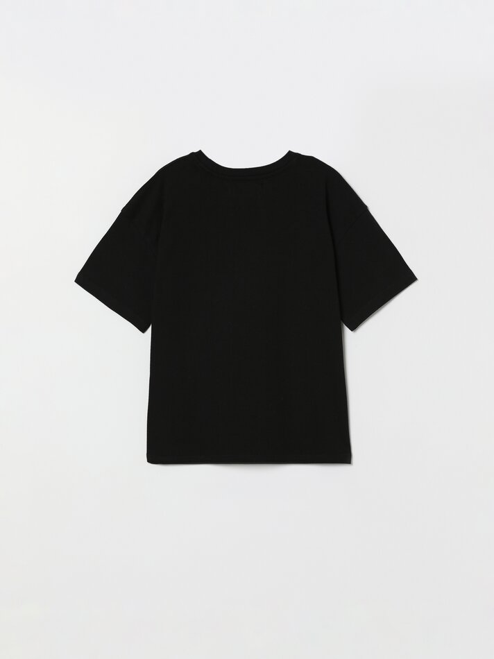 Camiseta básica de manga curta - Preta