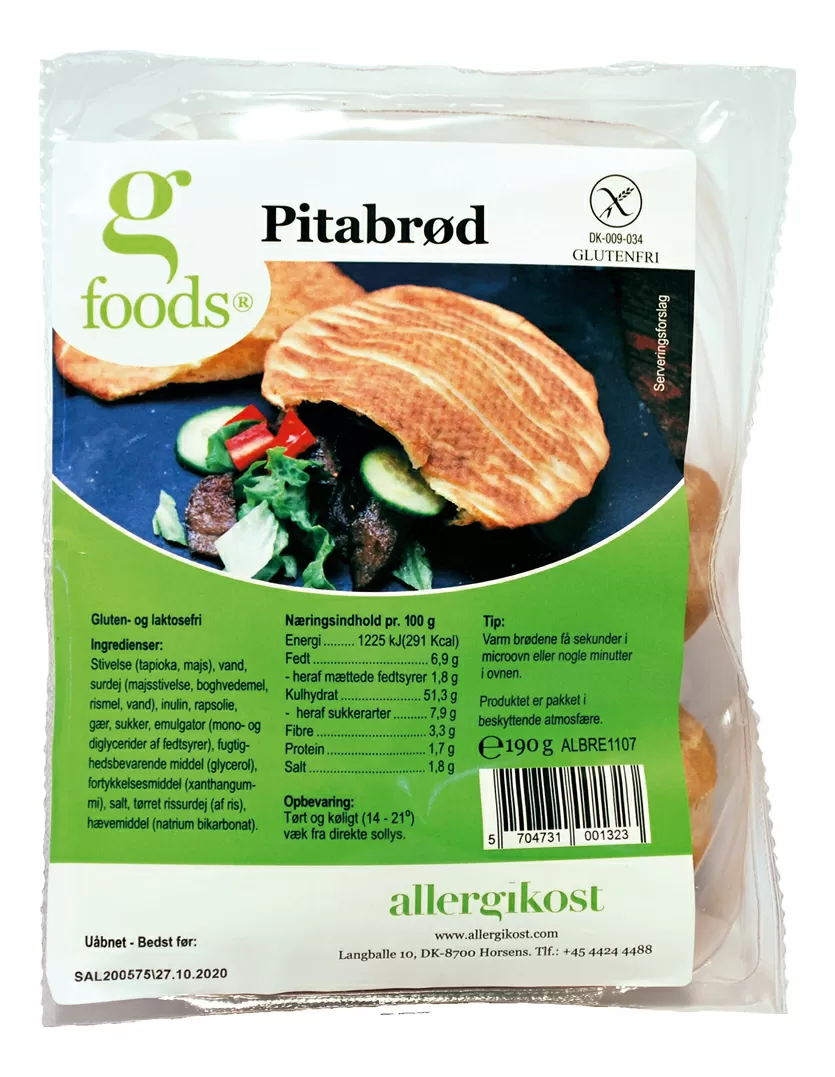 G-Foods Pitabrød - 2 stk