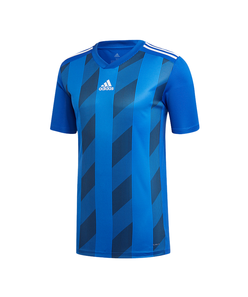 adidas Striped 19 Trikot kurzarm Kids Blau Weiss