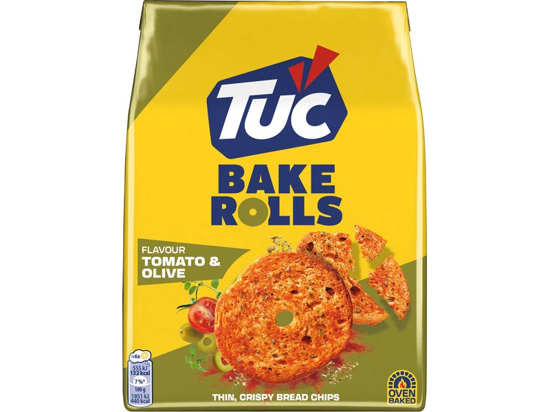 LU TUC Bake Rolls Tomate & Olive 150 g Mediterraner Knabbergenuss