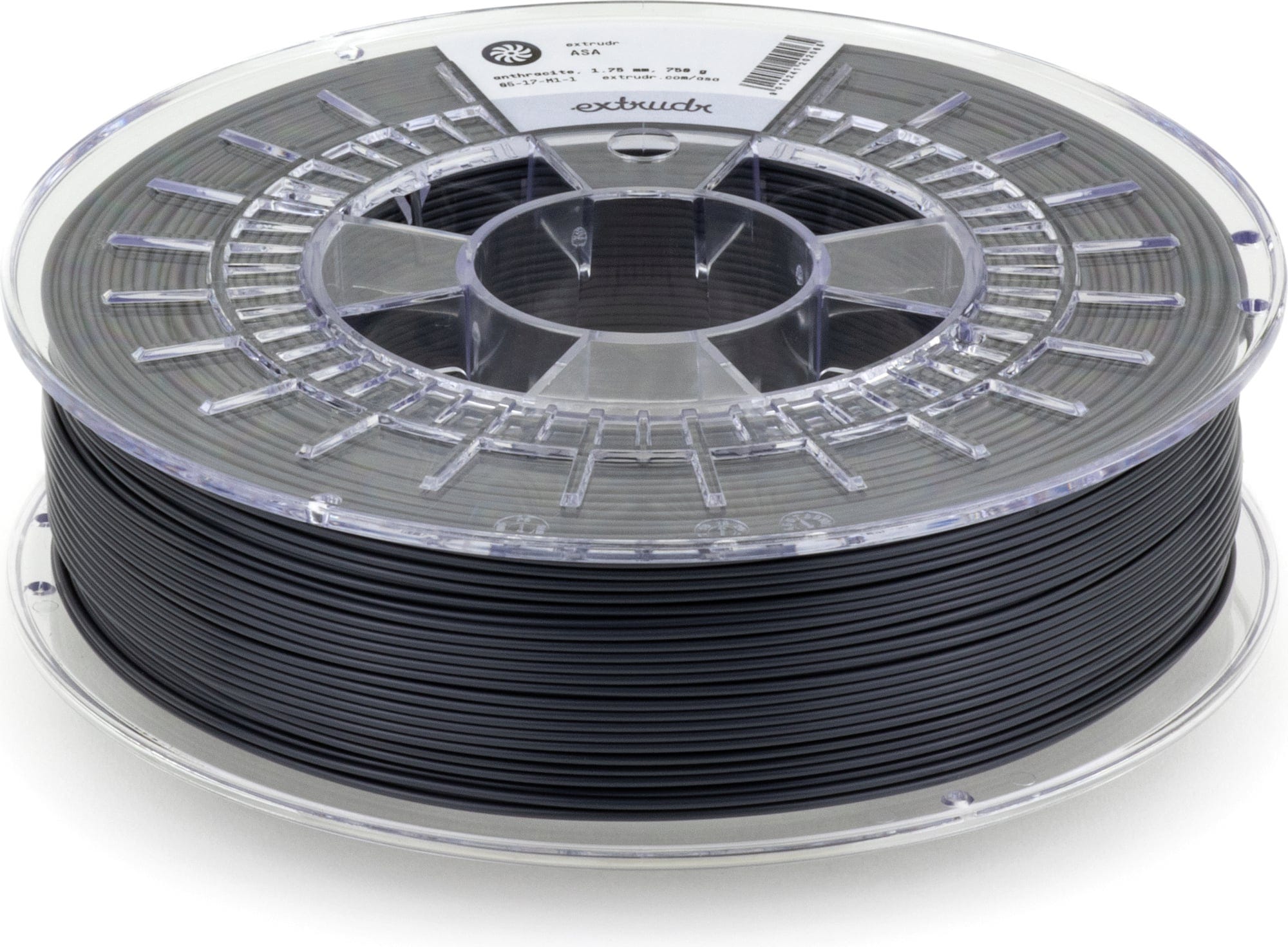 Extrudr  DuraPro ASA Anthrazit, 1,75 mm / 2000 g    UV- und witterungsbeständiges Filament in Anthrazit