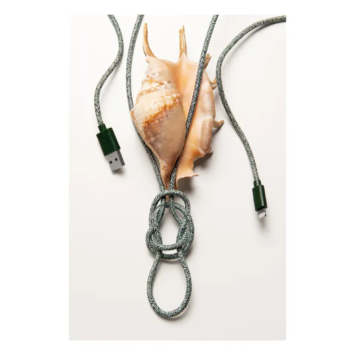 Le Cord Câble en filet de pêche recyclé - 2mètres | Vert