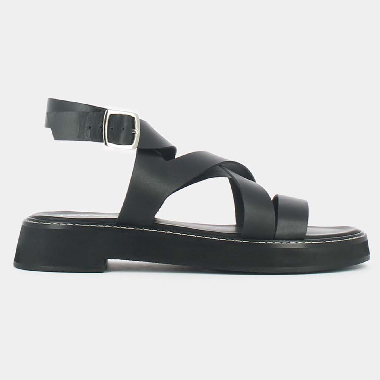Jonak Sandales en Cuir Warm noires