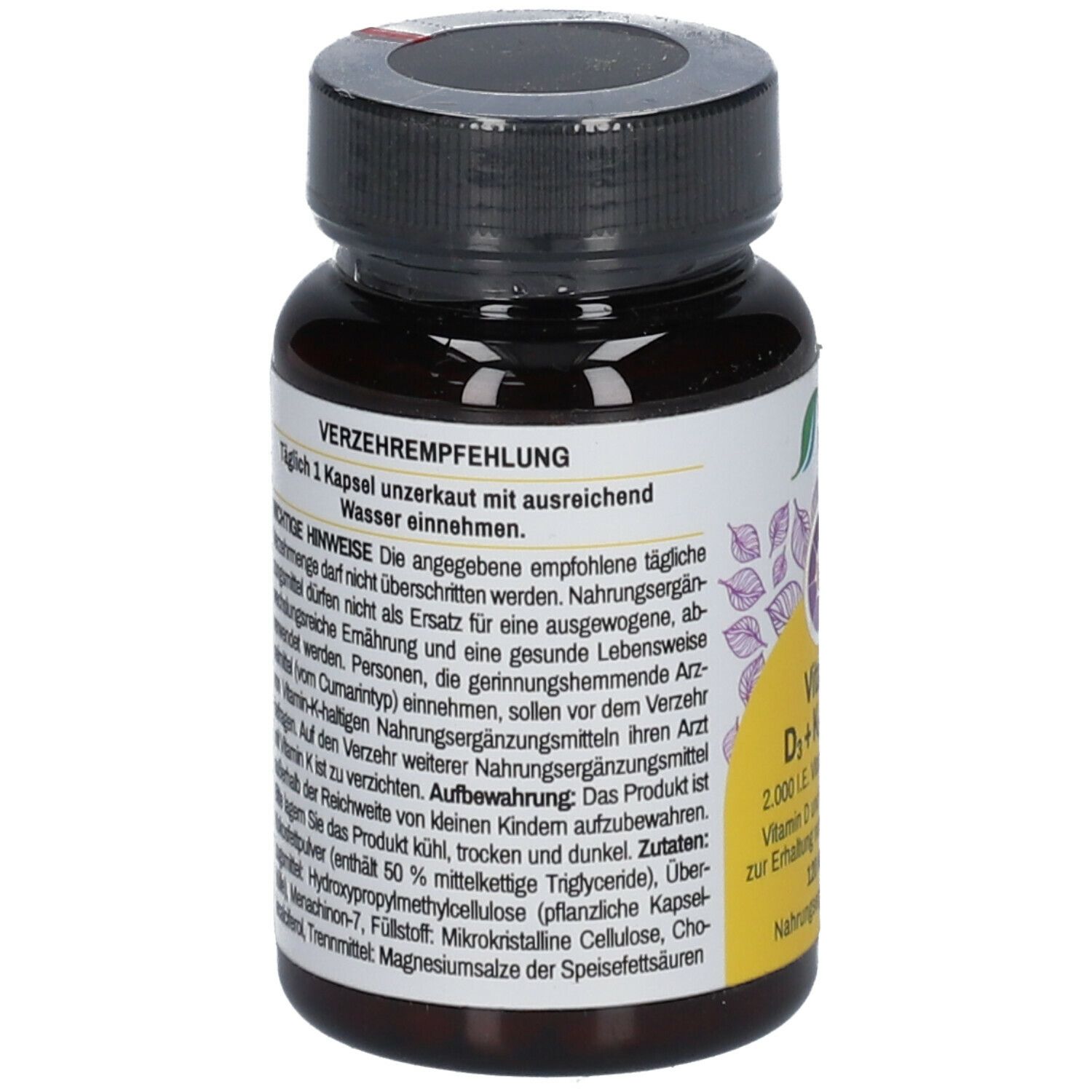 R(h)ein Nutrition Vitamin D3 + K2 Osteo 2.000 I.E. Vitamin D3 + 80 µg Vitamin K2