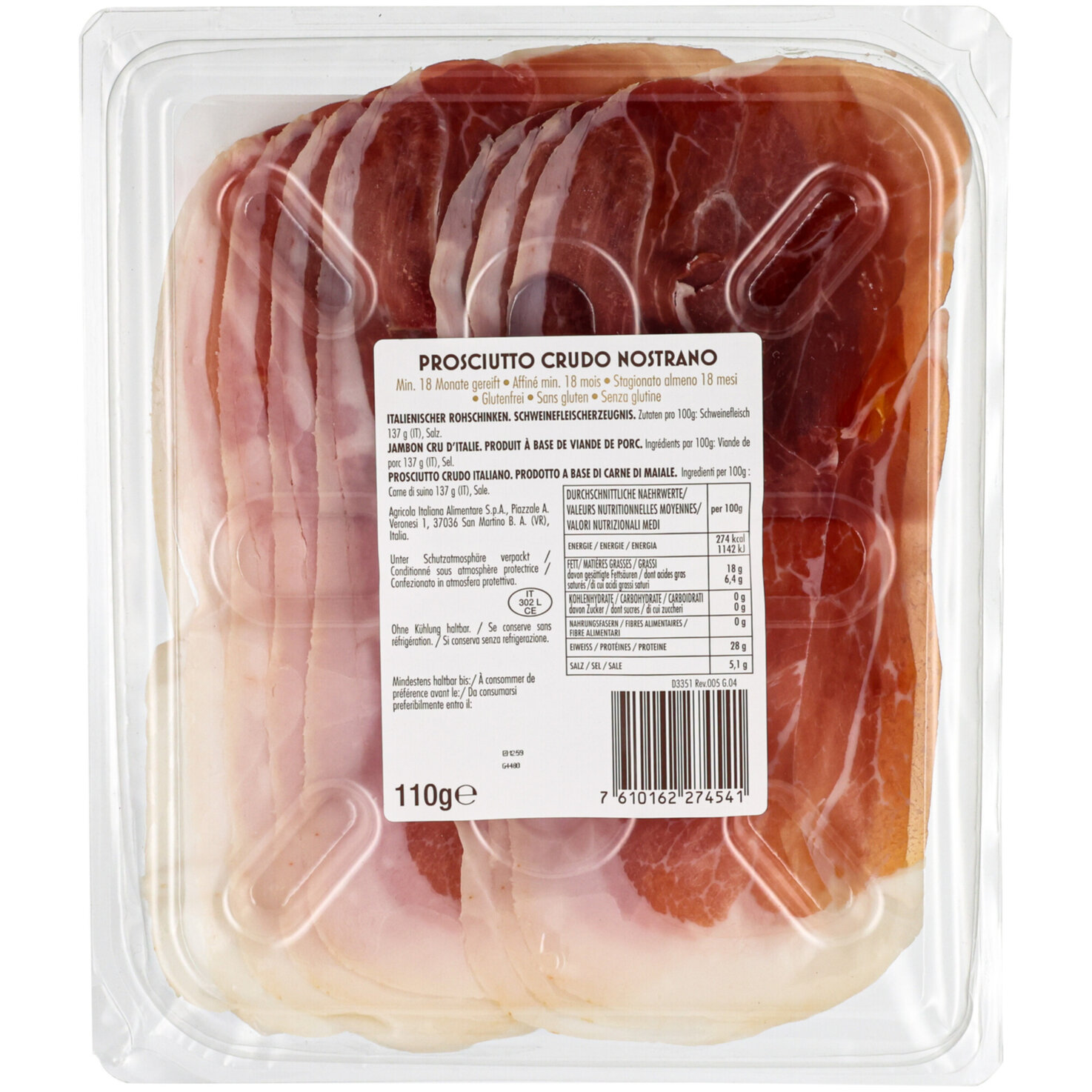 Negroni Rohschinken Nostrano 90g +22%