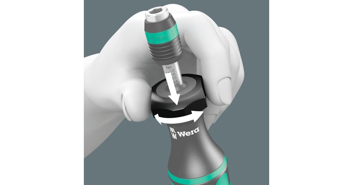 Wera7440/41 Kraftform momentschroevendraaier-set 0,3-3,0 Nm  (Zwart/groen, 26‑delig)
