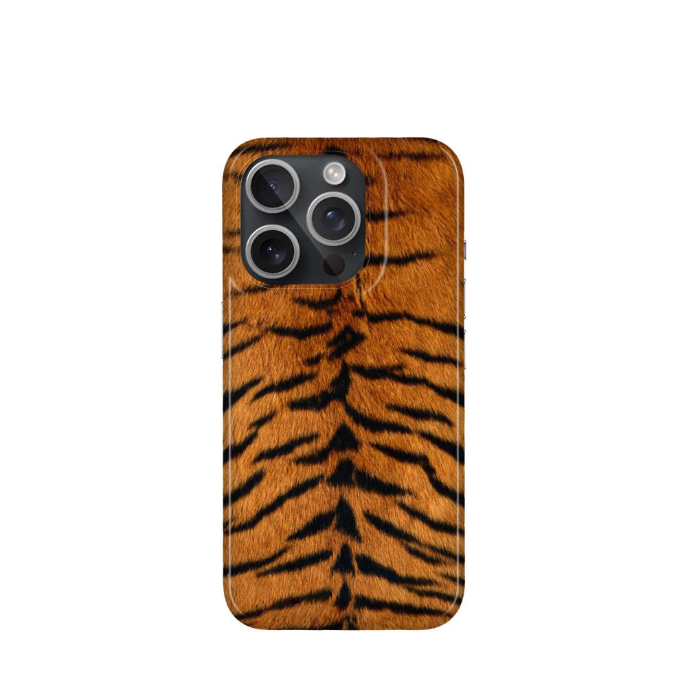 iPhone 15 Pro Kunststoff Hülle Tiger 3 - Orange