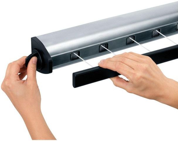 Brabantia - Rolwaslijn - RVS - 22 Meter - Ruimtebesparend