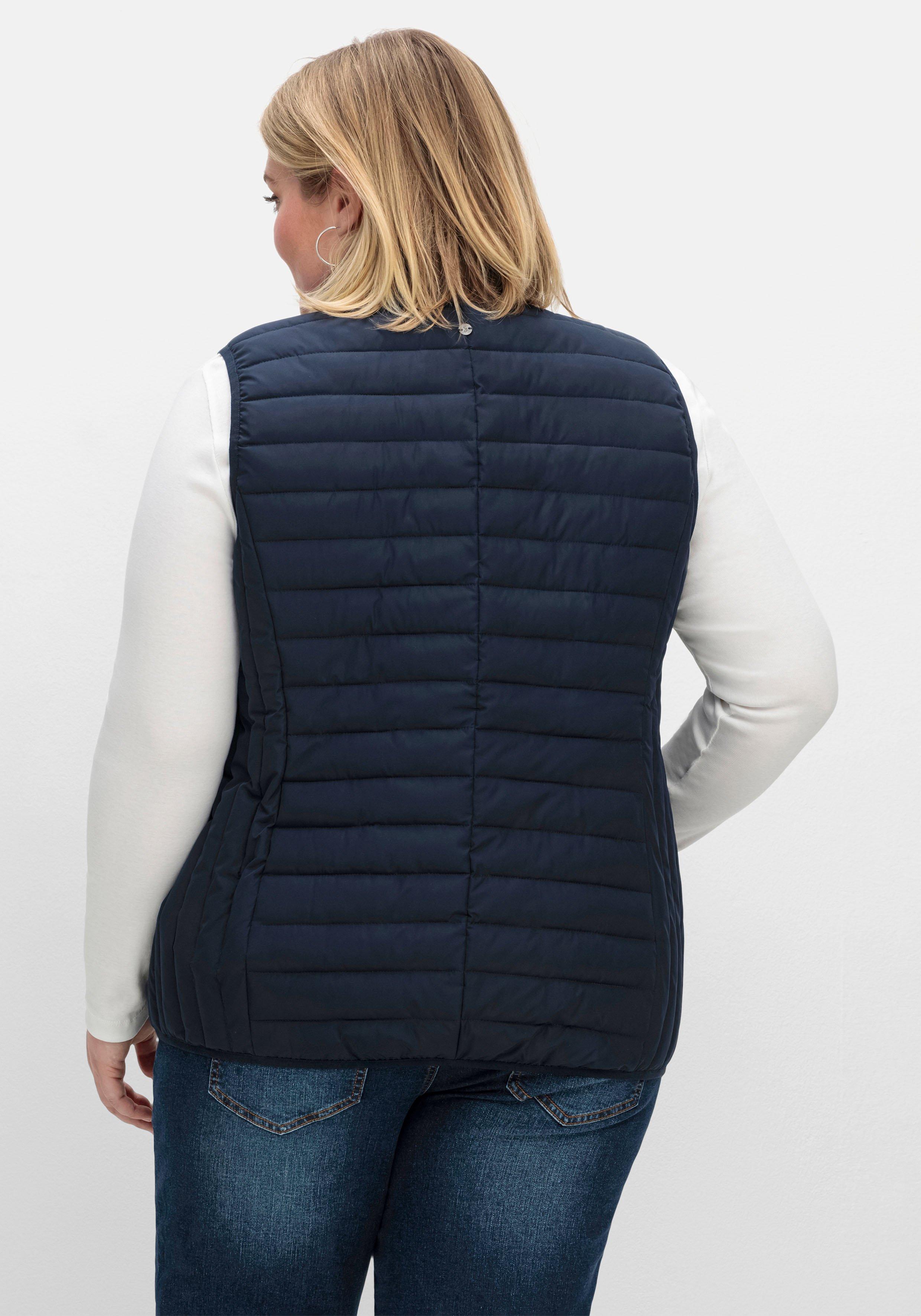 Leicht wattierte Steppweste mit 2-Wege-Zipper