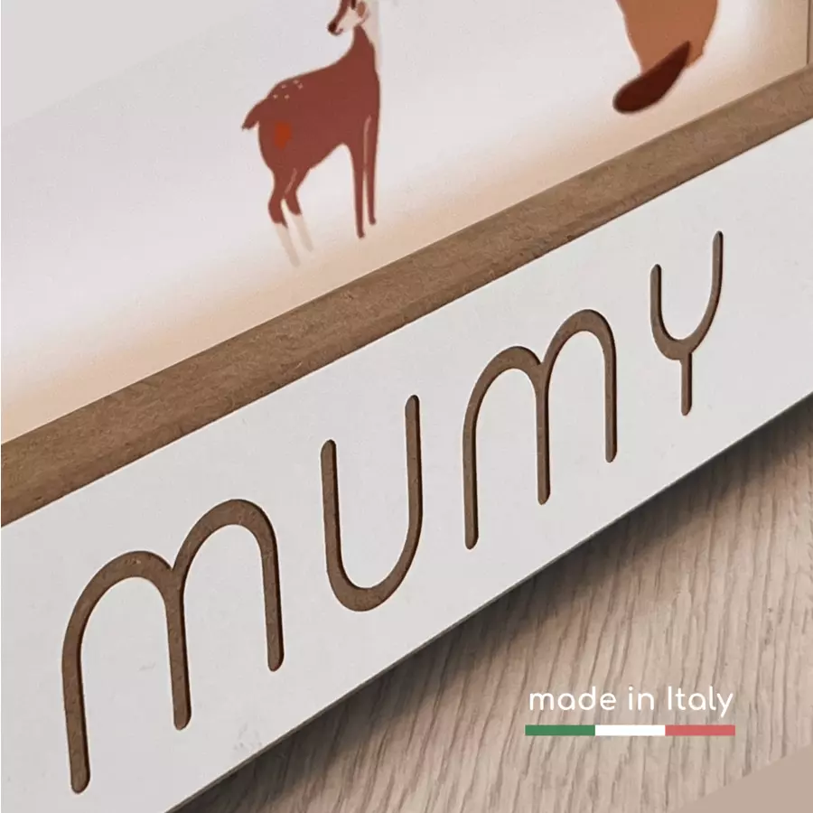 mumy™ Bücherregal easyTALL weiß  natur