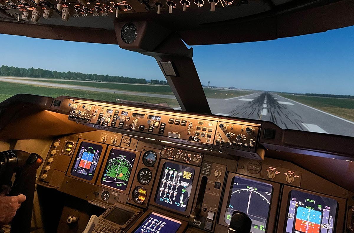 Flugsimulator Köln (Boeing 747 - Economy kurz)