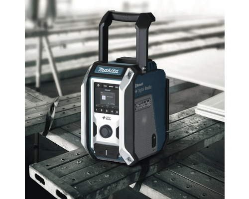 Makita DMR115 12V-18V accu-bouwradio met DAB+, zonder accu en lader