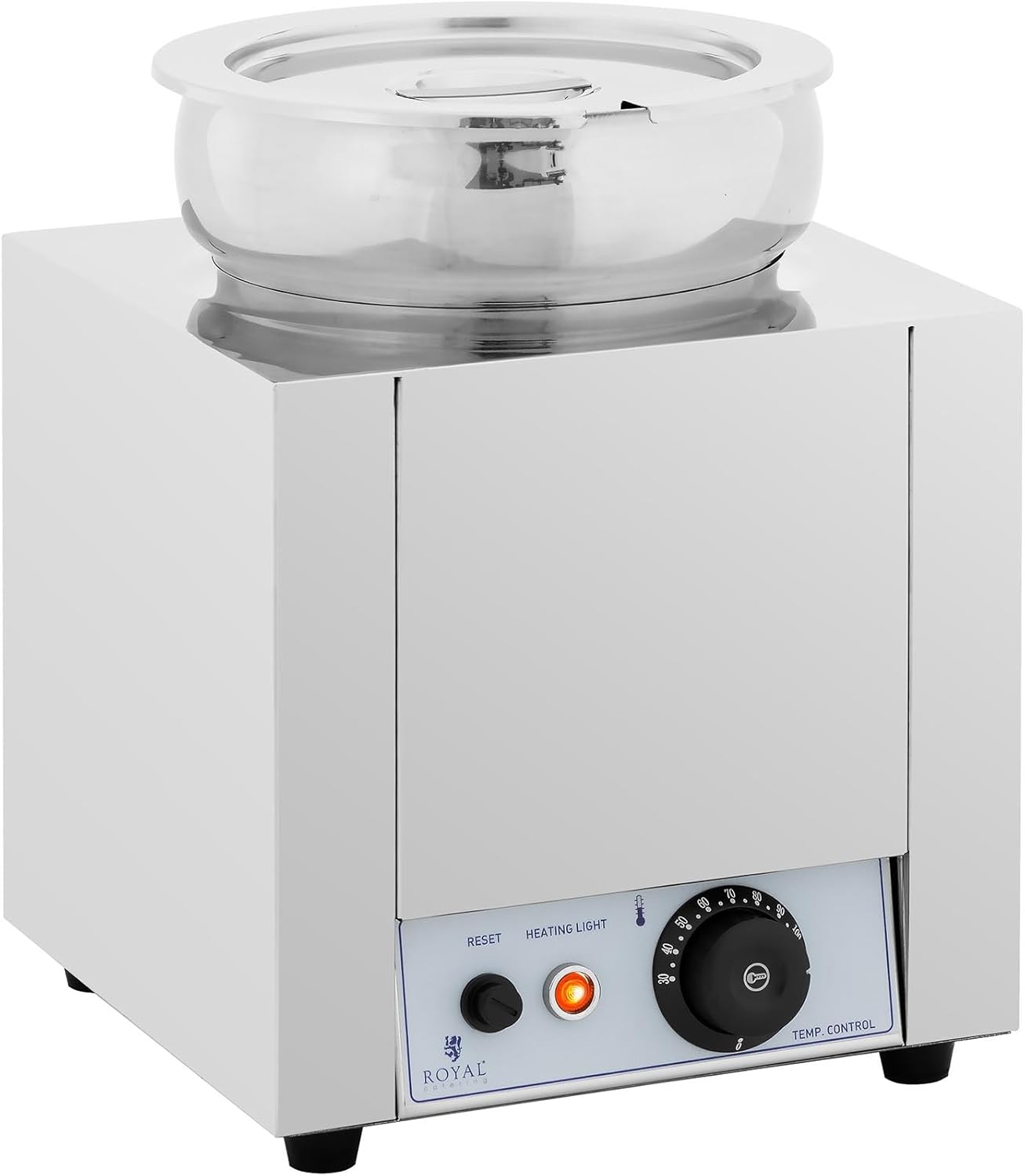 Royal Catering RC_BM_02 Suppenstation 7 L 500 W Bain Marie Speisenwärmer elektrischer Speisenwärmer Speisenwärmer Edelstahl