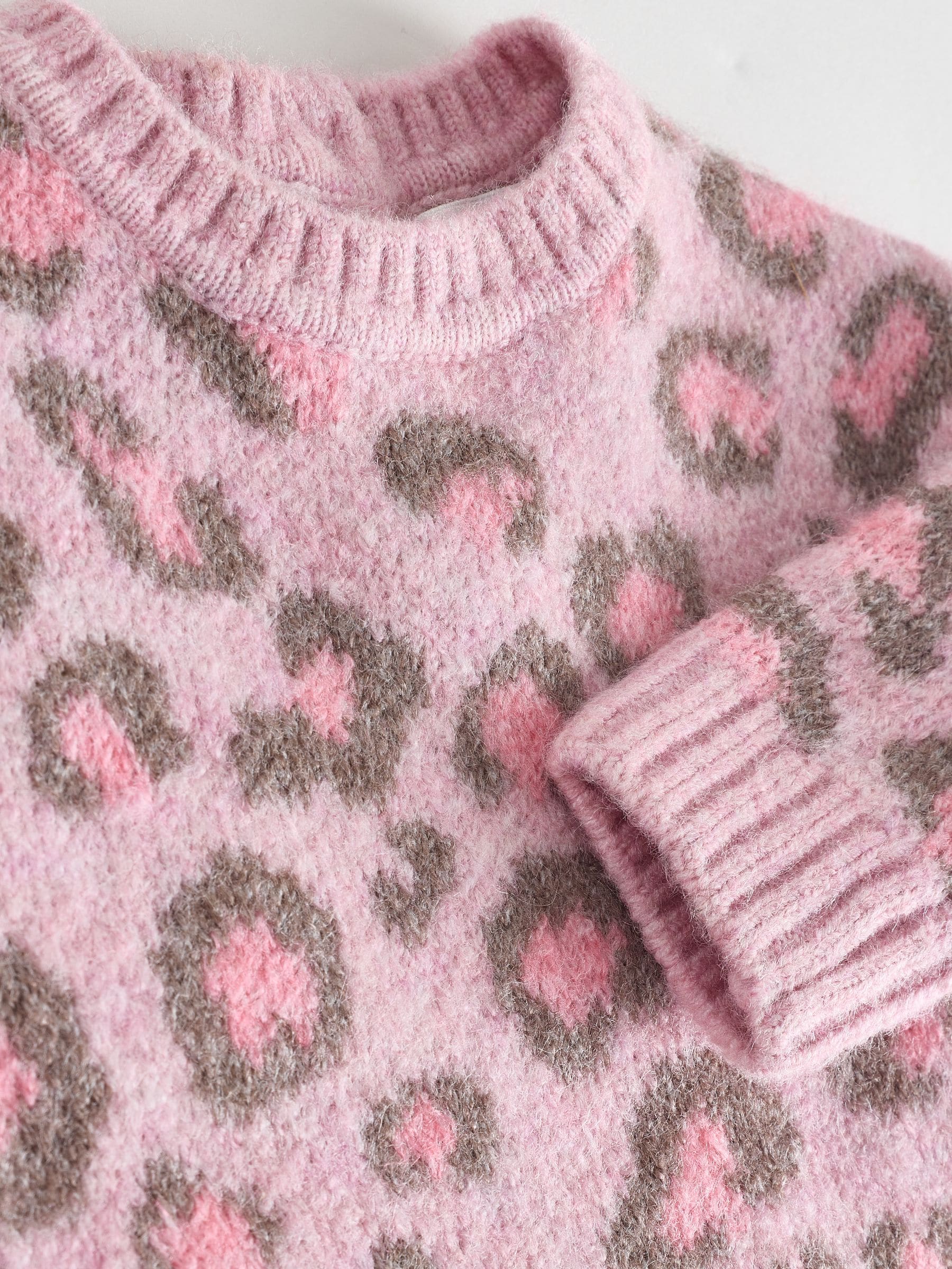 Roze - Leopard Print Jumper Dress (3mths-7yrs)