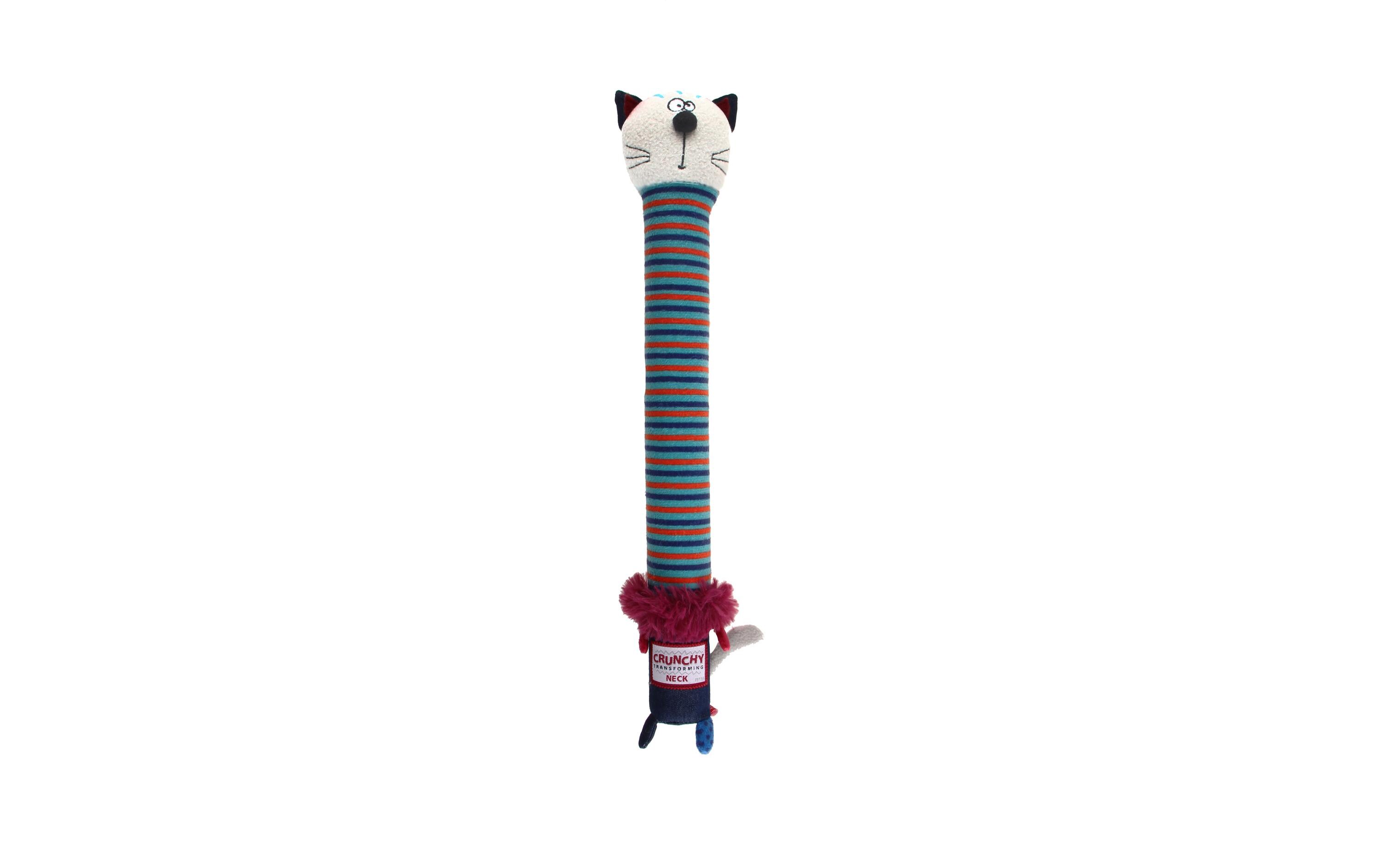 Hunde-Spielzeug Crunchy Neck, Katze M, BlauSpielzeug für Hunde