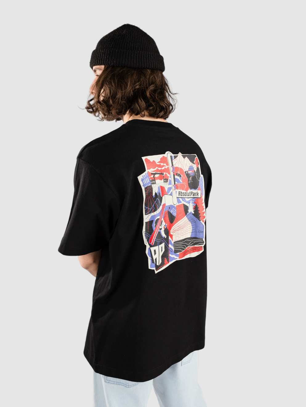 Absolut Park Park Life T-Shirt dark heather black