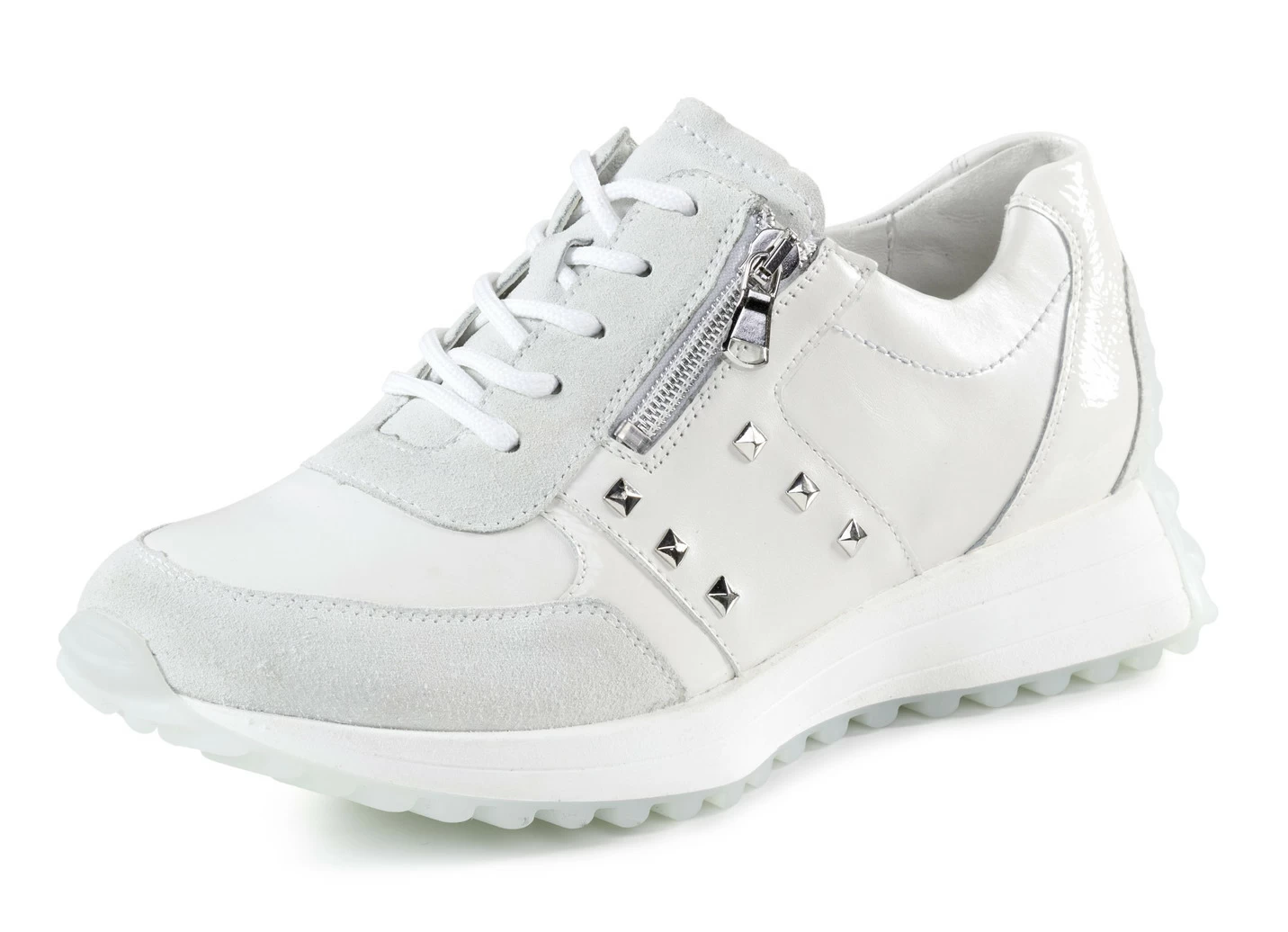 Waldläufer Sneaker mit Nietenbesatz