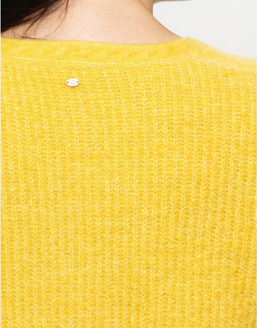 Pull jaune laine