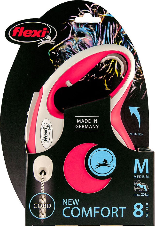 Flexi rollijn New Comfort koord M rood 8 m