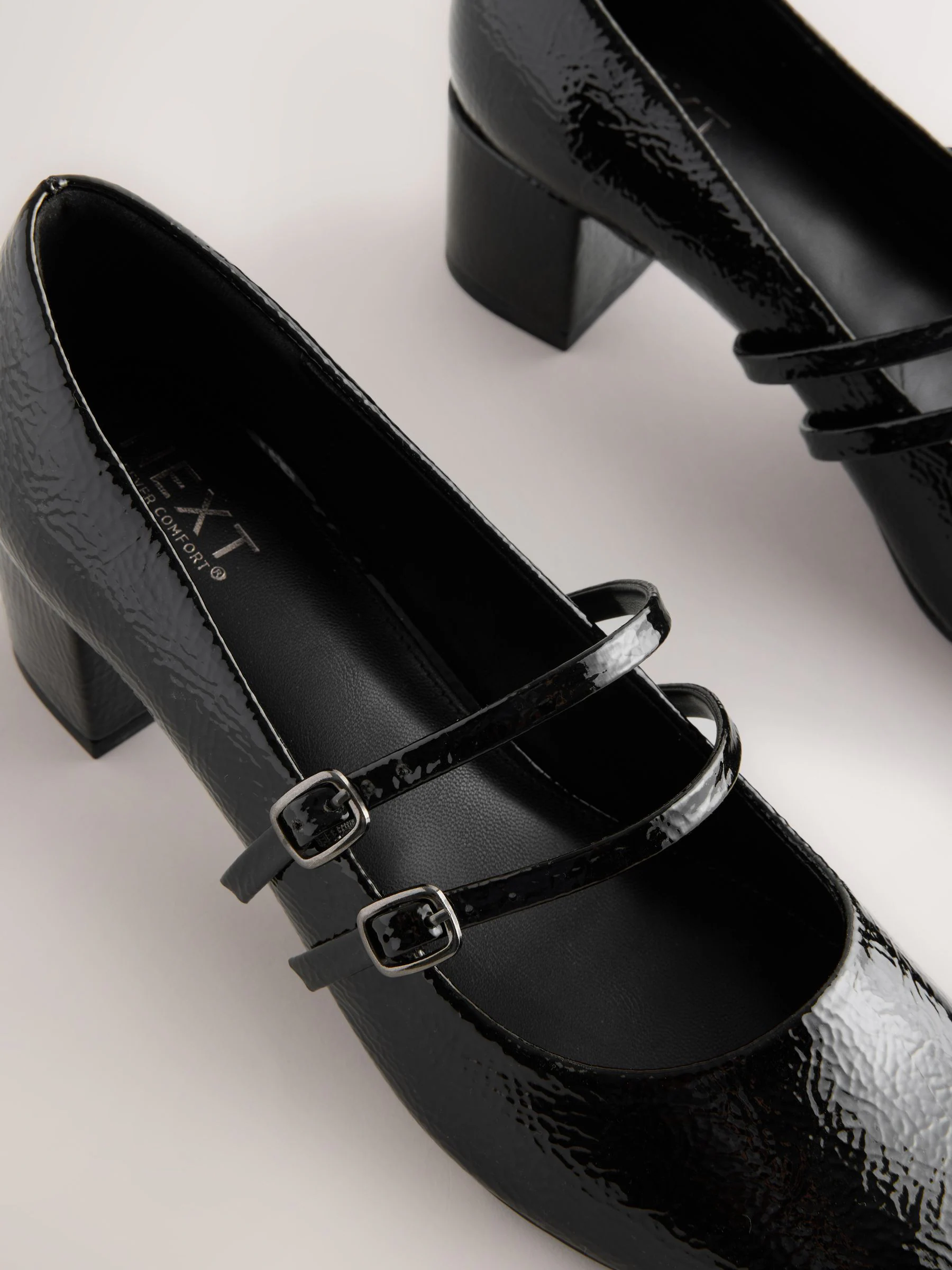 Zwart - Forever Comfort® Round Toe Mary Jane Block Heels