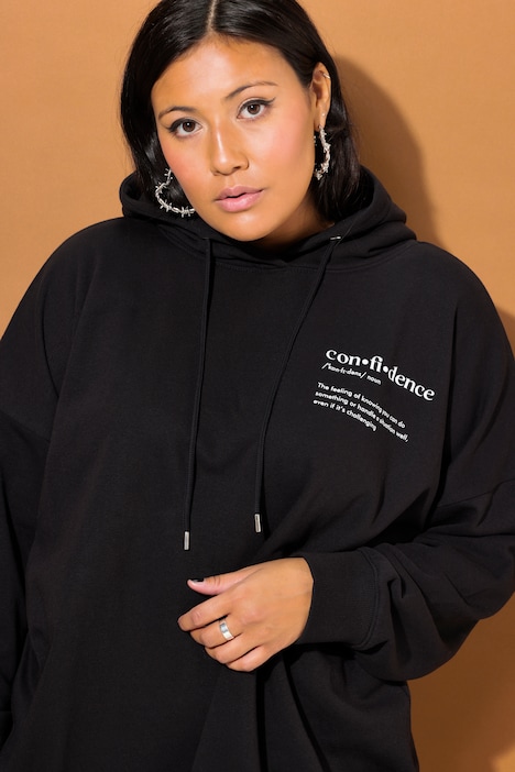 Hoodie, oversized Shape, Rückenprint