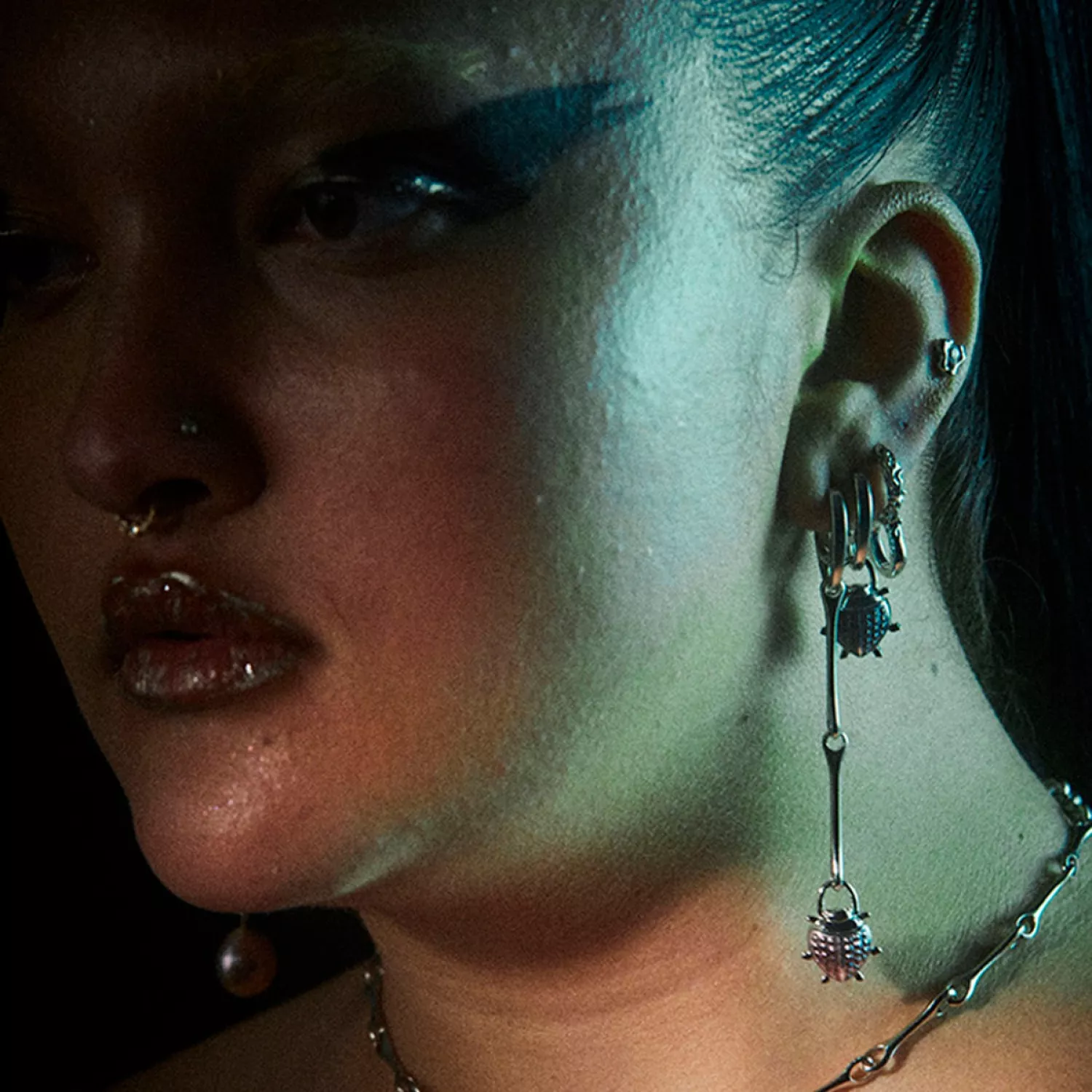 Maria Black Rove Ørering Single Sølv 100961AG