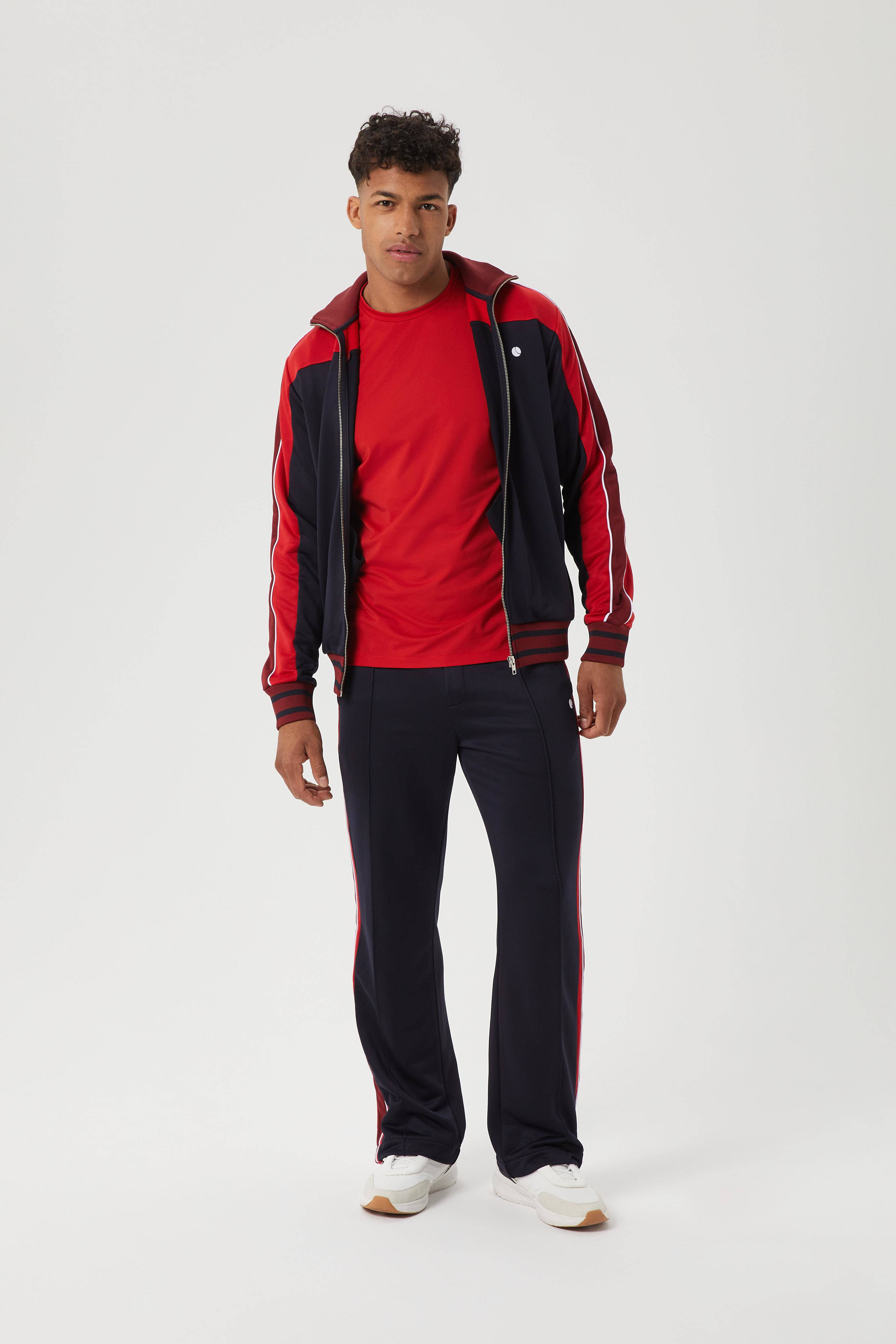 Björn Borg trainingsjack Ace Retro donkerblauw/rood