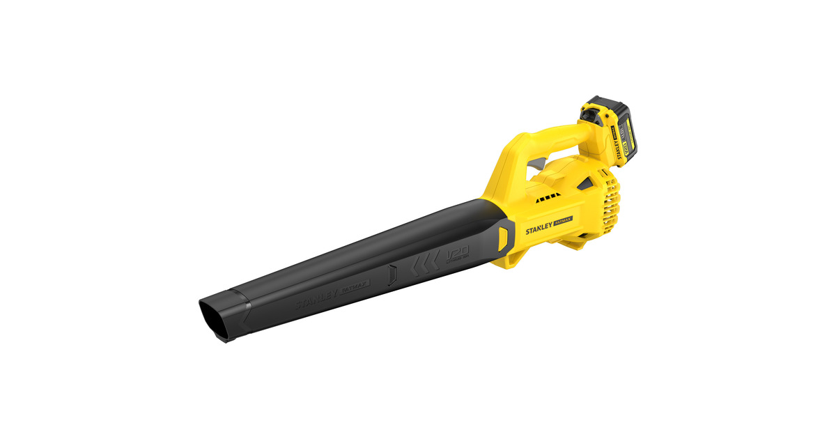 Stanley18V STANLEY FATMAX V20 accu bladblazer - 4.0Ah accu  (Geel/zwart, Accu en lader inbegrepen)