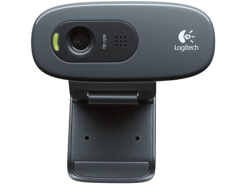 Logitech Webcam HD C270 HD 720p, Belichtungskorrektur HD-Webkamera mit Mikrofon, Rauschunterdrückung und Universalhalterung