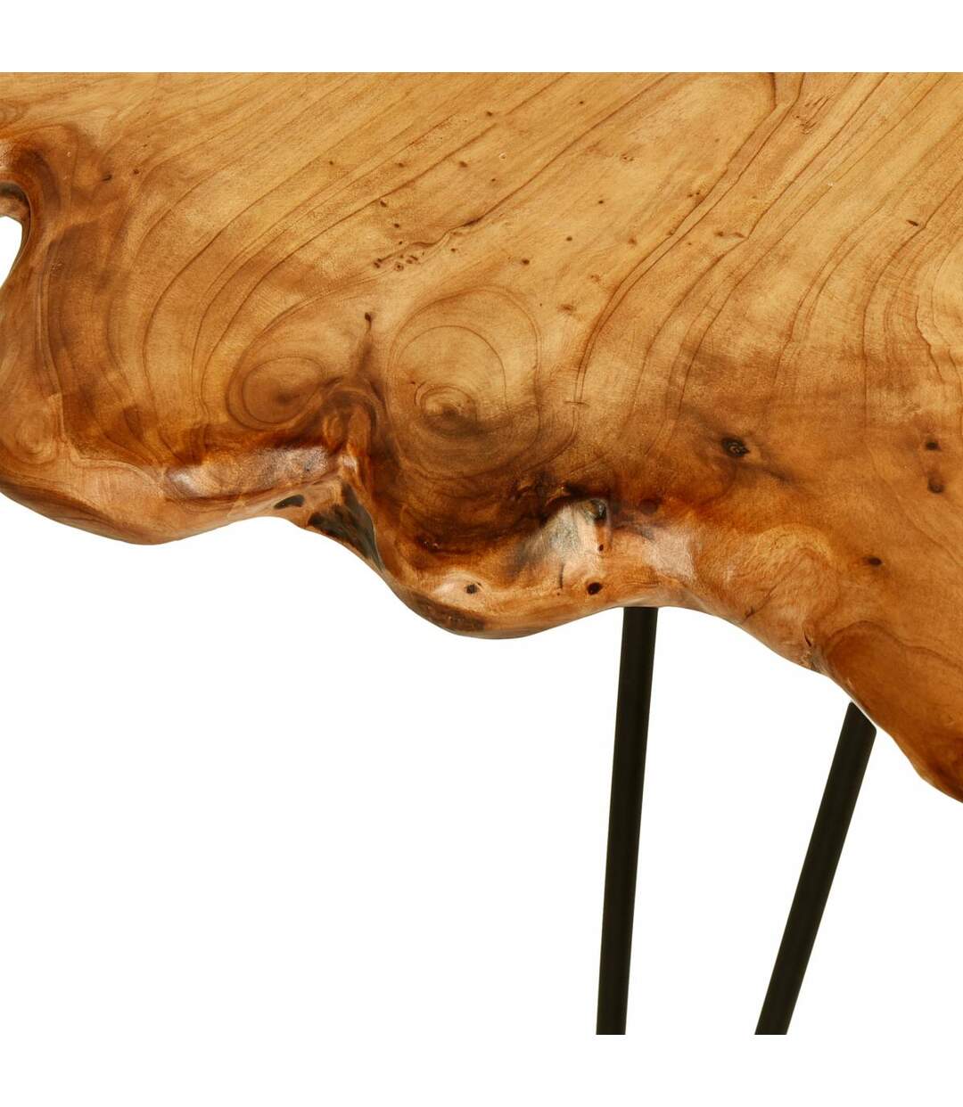 Table basse fait main ELO Beige 50x60 FSC en bois idéal pour un couloir