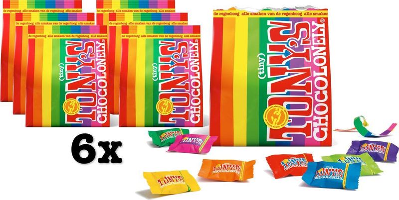 Tony's Chocolonely - Tiny Tony's Mix - Chocolade - 6 stuks