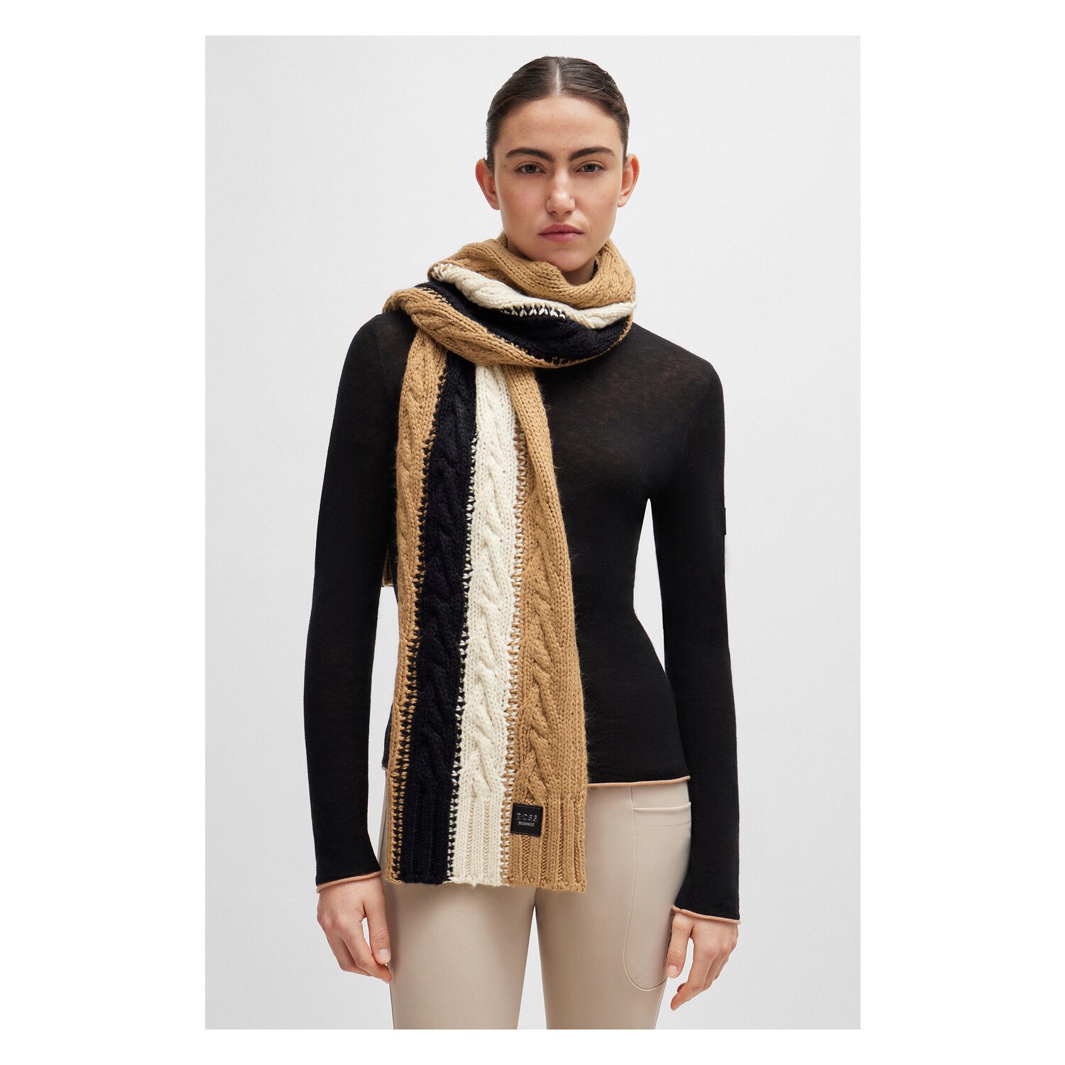 BOSS EQUESTRIAN Schal  - camel - one size