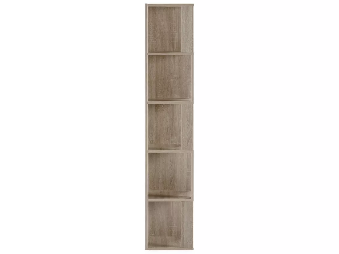 Etagère d'angle Fiyi 5 trous couleur chêne
