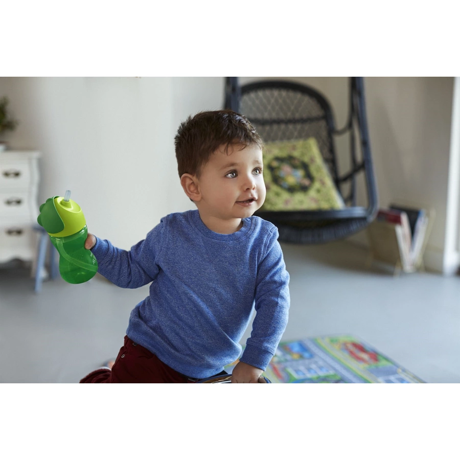 Philips Avent Strohhalmbecher SCF79801 grün 300 ml 12M+