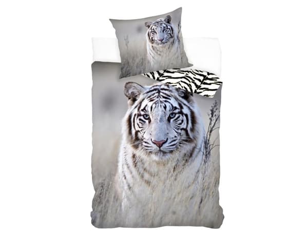 Tiger Sengetøj 140 x 200, 100 procent bomuld