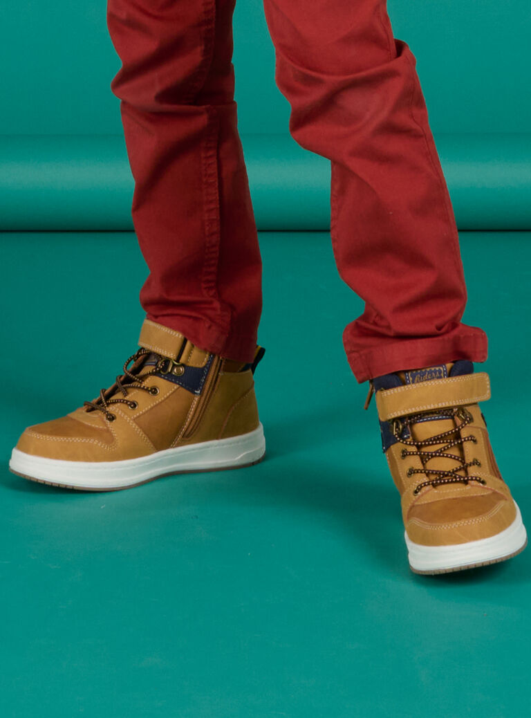 Basket lacets Marron