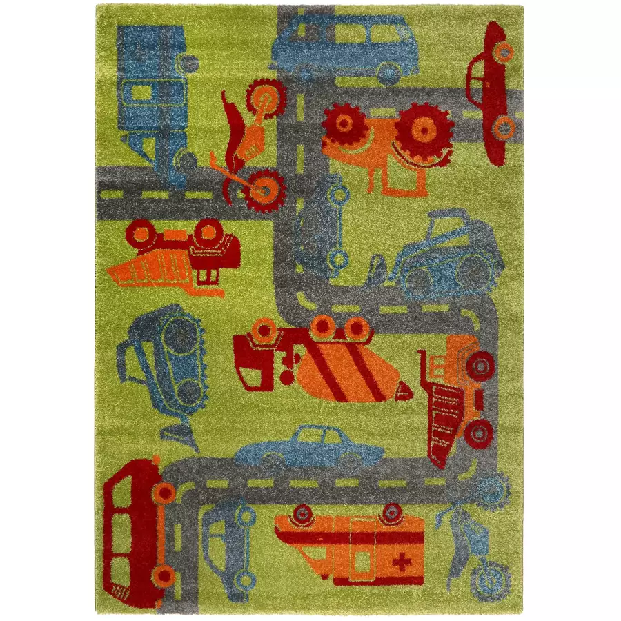 Sigikid Kinderteppich Traffic grün