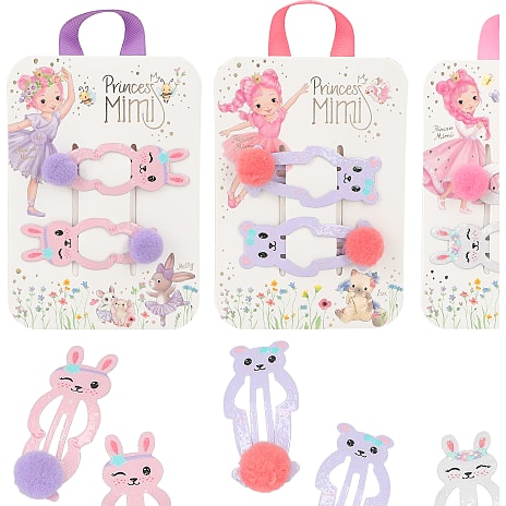 Princess Mimi metalhårspænder 2 stk. – flere varianter - assorteret