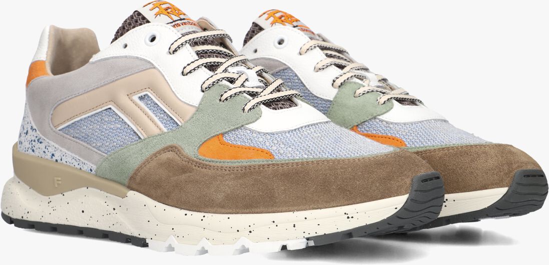 blauwe floris van bommel lage sneakers sfm-10154 de treener