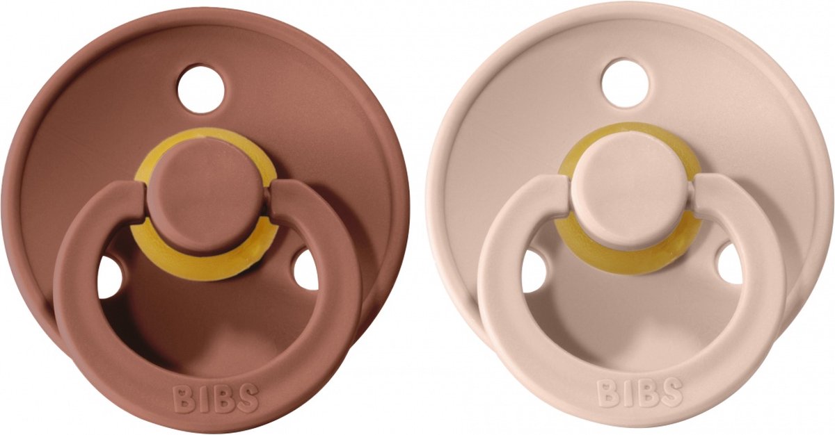 Bibs Fopspeen maat 3 woodchuck blush (2 stuks)