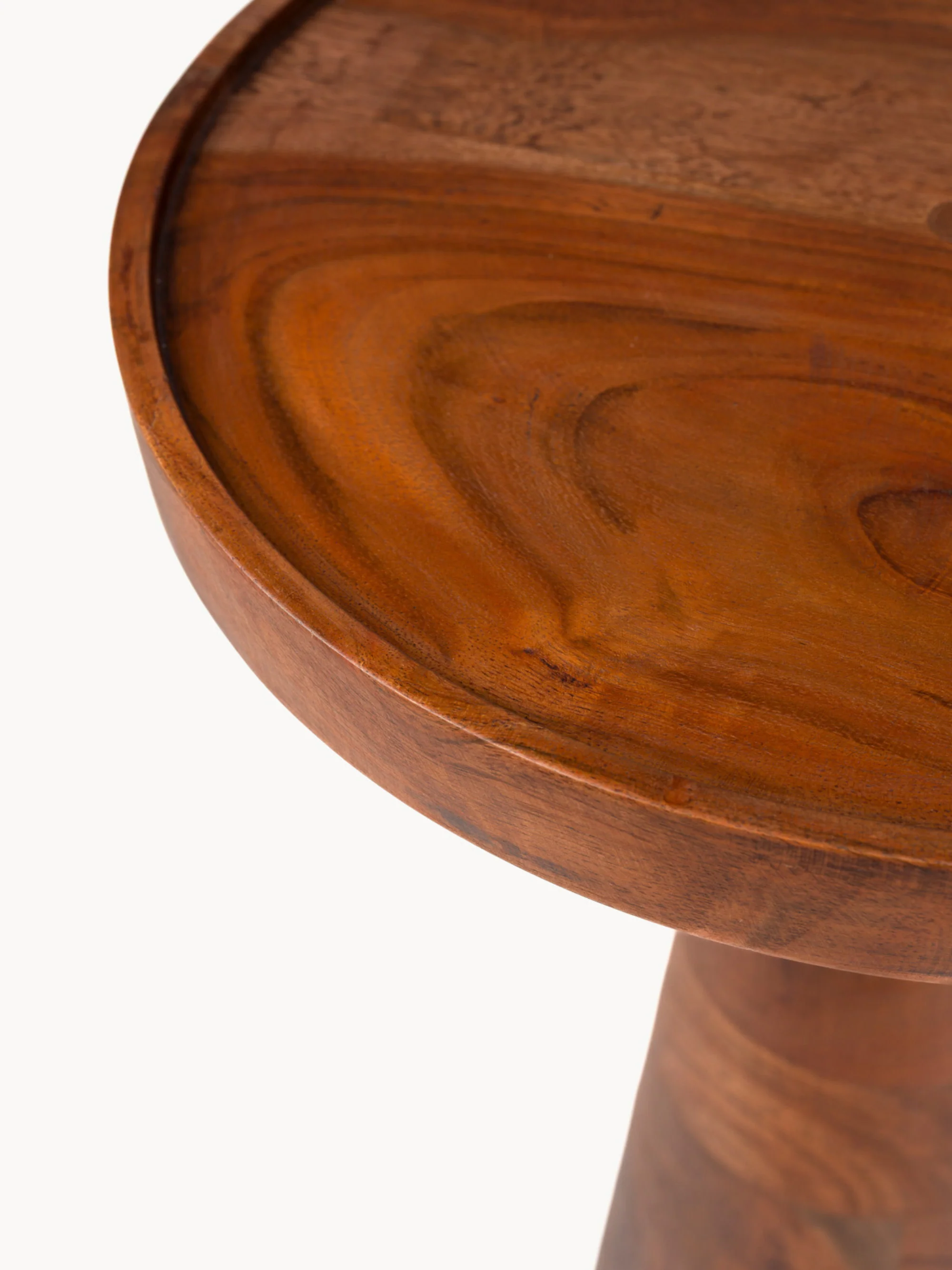 Ronde acaciahouten bijzettafel Floss