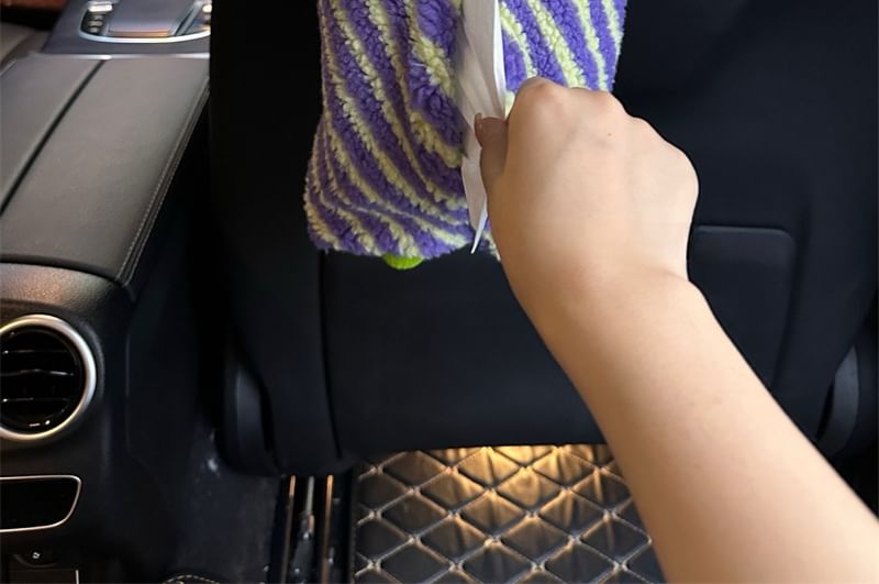 Olsin - Gestreepte Cartoon Chenille Auto Hangende Tissuehoes