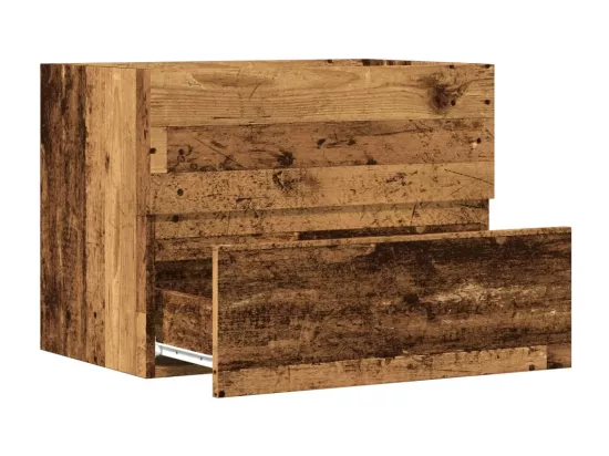 Armoire de salle de bain vieux bois bois d'ingénierie